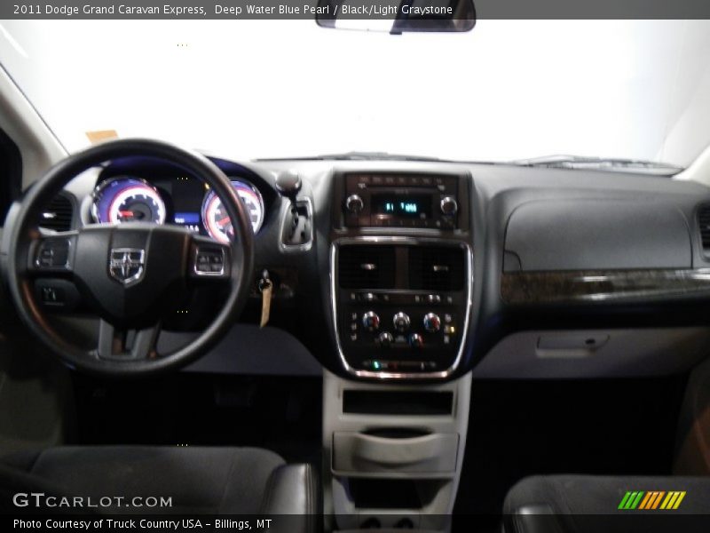 Deep Water Blue Pearl / Black/Light Graystone 2011 Dodge Grand Caravan Express