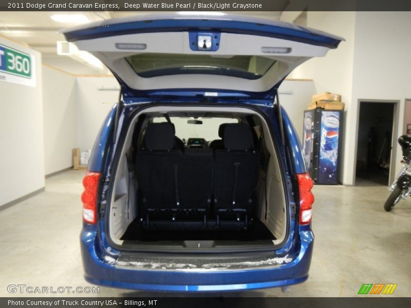 Deep Water Blue Pearl / Black/Light Graystone 2011 Dodge Grand Caravan Express