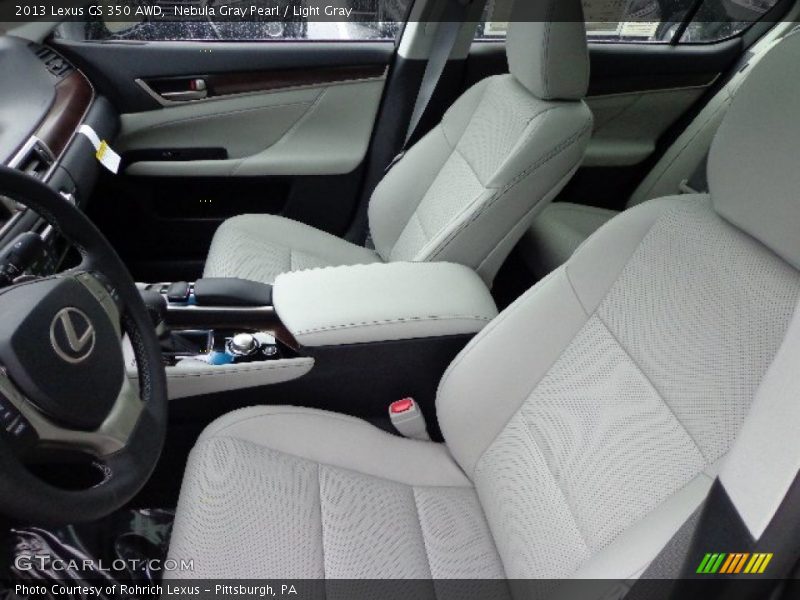 Nebula Gray Pearl / Light Gray 2013 Lexus GS 350 AWD