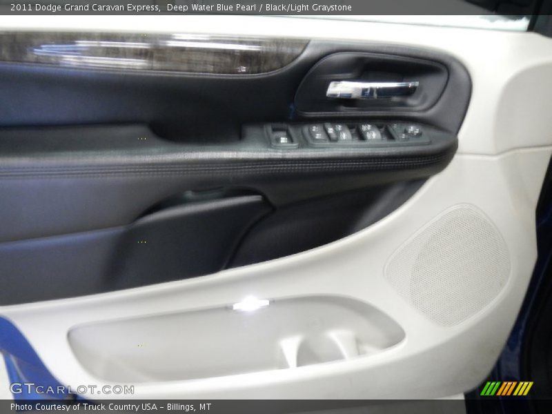 Deep Water Blue Pearl / Black/Light Graystone 2011 Dodge Grand Caravan Express