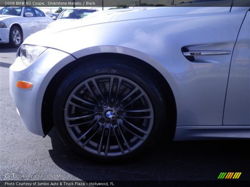 Silverstone Metallic / Black 2008 BMW M3 Coupe