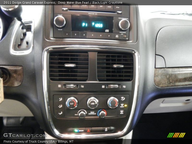 Deep Water Blue Pearl / Black/Light Graystone 2011 Dodge Grand Caravan Express