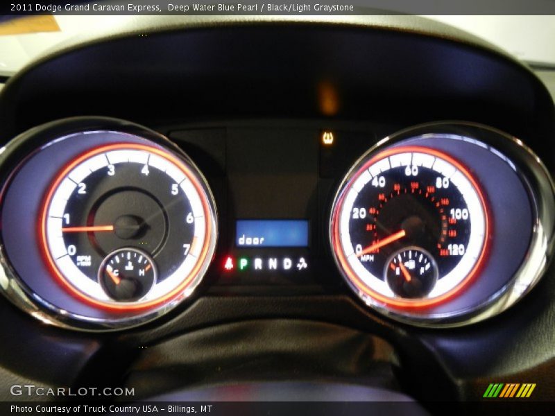 Deep Water Blue Pearl / Black/Light Graystone 2011 Dodge Grand Caravan Express