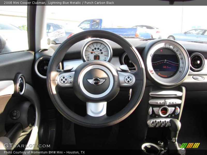 Lightning Blue Metallic / Punch Carbon Black 2008 Mini Cooper Clubman