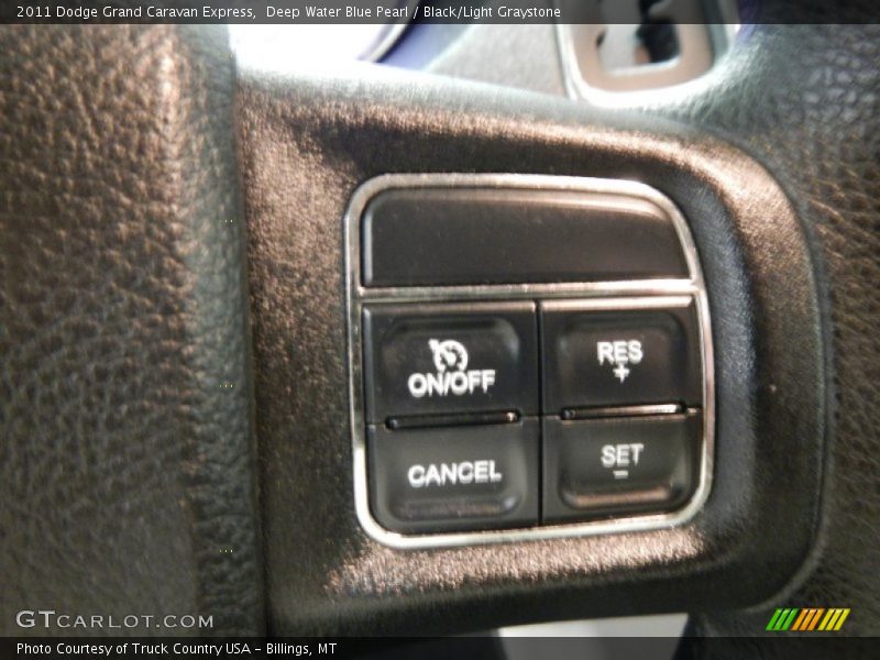 Deep Water Blue Pearl / Black/Light Graystone 2011 Dodge Grand Caravan Express