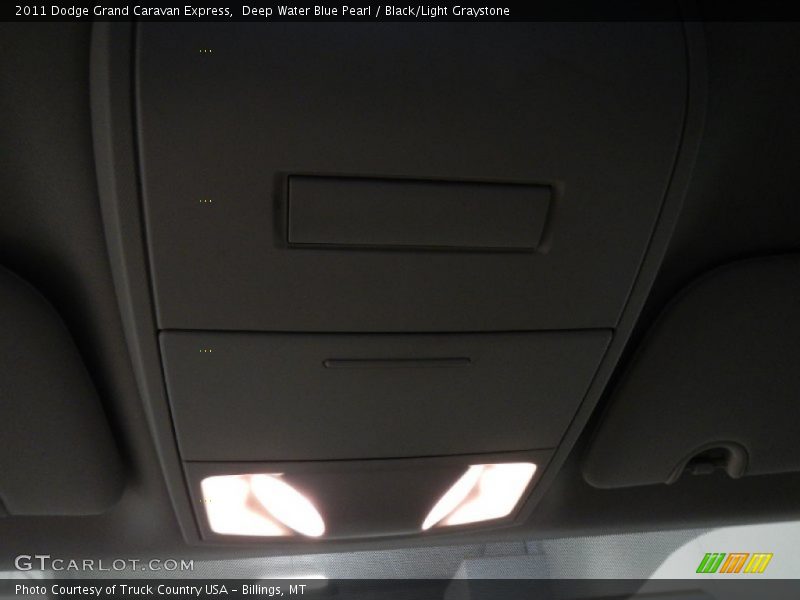 Deep Water Blue Pearl / Black/Light Graystone 2011 Dodge Grand Caravan Express