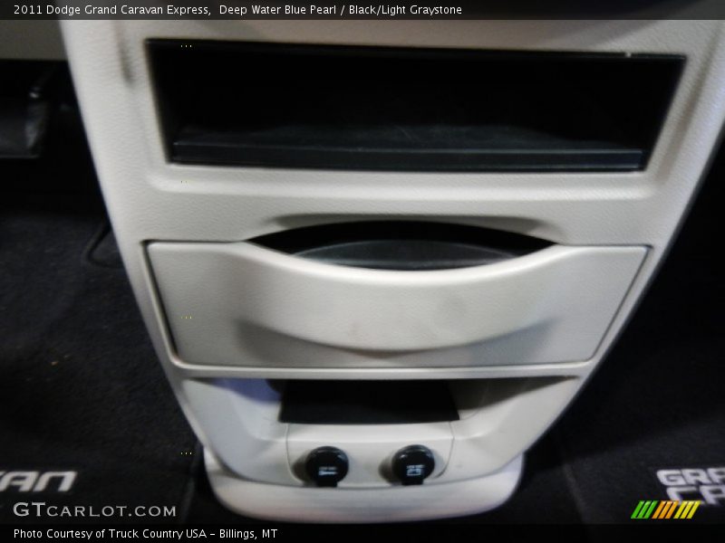 Deep Water Blue Pearl / Black/Light Graystone 2011 Dodge Grand Caravan Express