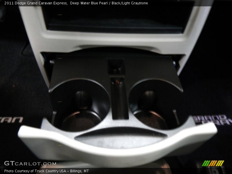 Deep Water Blue Pearl / Black/Light Graystone 2011 Dodge Grand Caravan Express