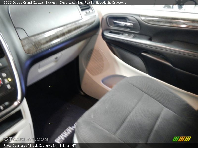 Deep Water Blue Pearl / Black/Light Graystone 2011 Dodge Grand Caravan Express