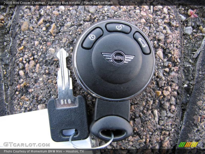 Lightning Blue Metallic / Punch Carbon Black 2008 Mini Cooper Clubman