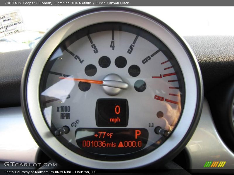 Lightning Blue Metallic / Punch Carbon Black 2008 Mini Cooper Clubman