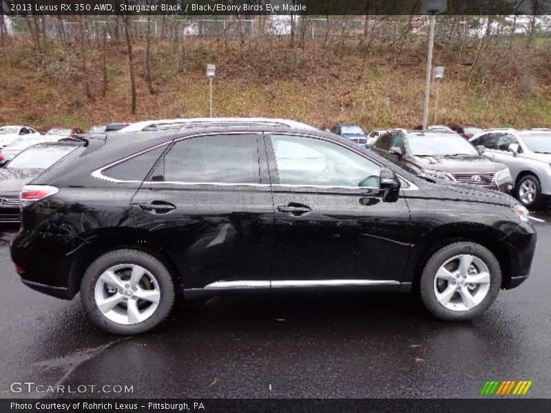Stargazer Black / Black/Ebony Birds Eye Maple 2013 Lexus RX 350 AWD