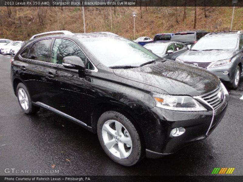 Stargazer Black / Black/Ebony Birds Eye Maple 2013 Lexus RX 350 AWD