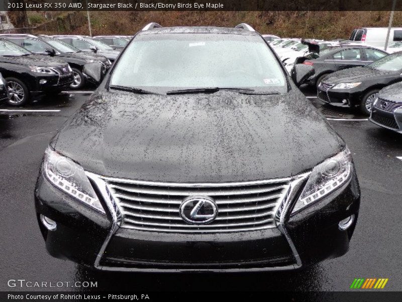 Stargazer Black / Black/Ebony Birds Eye Maple 2013 Lexus RX 350 AWD