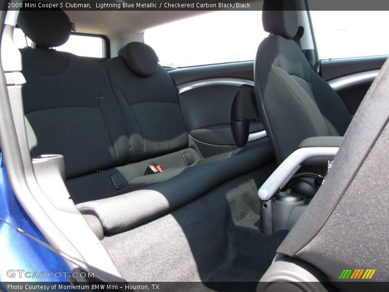Lightning Blue Metallic / Checkered Carbon Black/Black 2008 Mini Cooper S Clubman