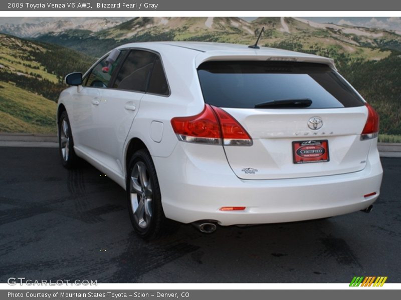 Blizzard Pearl / Gray 2009 Toyota Venza V6 AWD