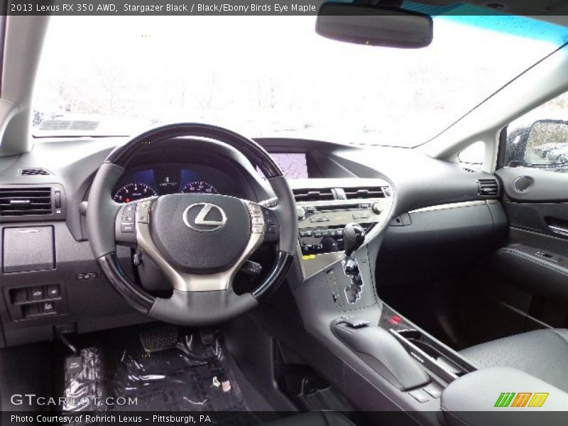 Stargazer Black / Black/Ebony Birds Eye Maple 2013 Lexus RX 350 AWD