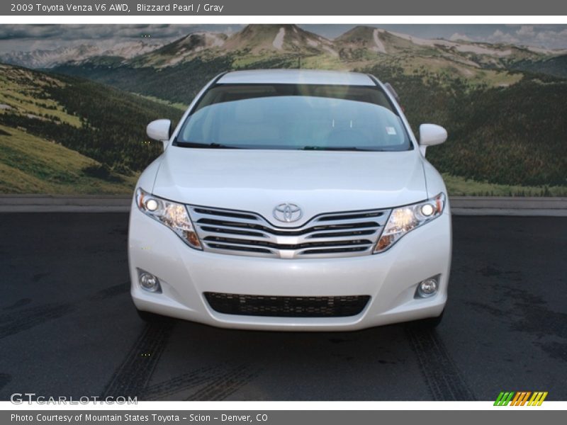 Blizzard Pearl / Gray 2009 Toyota Venza V6 AWD