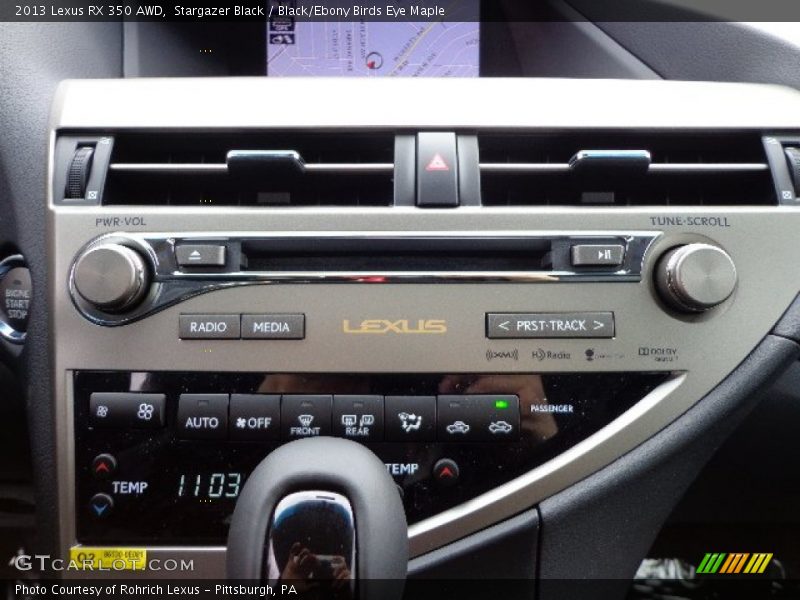 Stargazer Black / Black/Ebony Birds Eye Maple 2013 Lexus RX 350 AWD