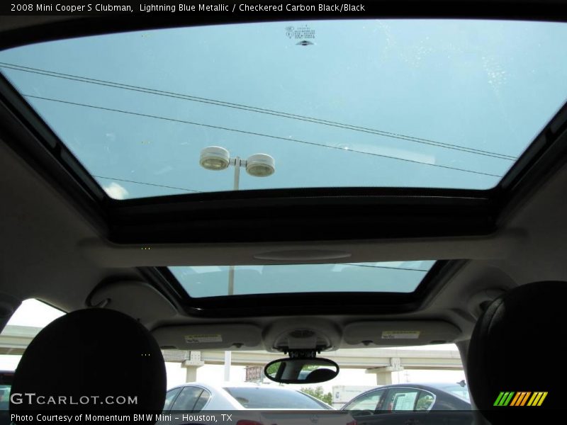 Lightning Blue Metallic / Checkered Carbon Black/Black 2008 Mini Cooper S Clubman