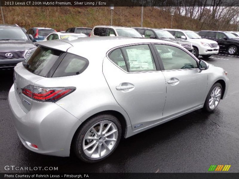 Silver Lining / Ecru 2013 Lexus CT 200h Hybrid Premium
