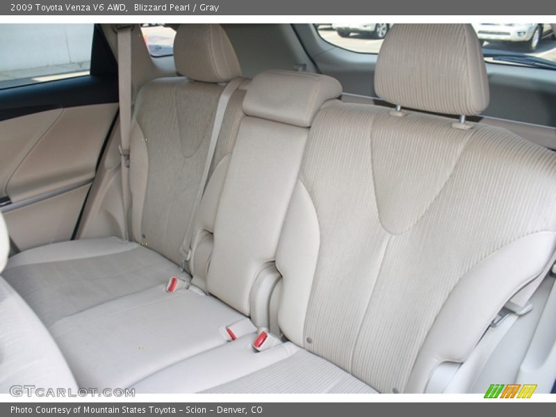 Blizzard Pearl / Gray 2009 Toyota Venza V6 AWD
