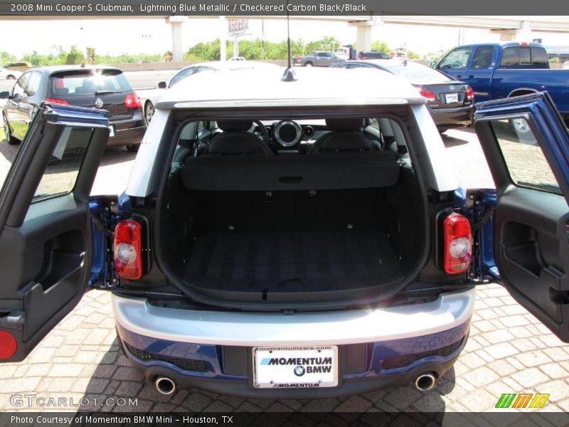 Lightning Blue Metallic / Checkered Carbon Black/Black 2008 Mini Cooper S Clubman