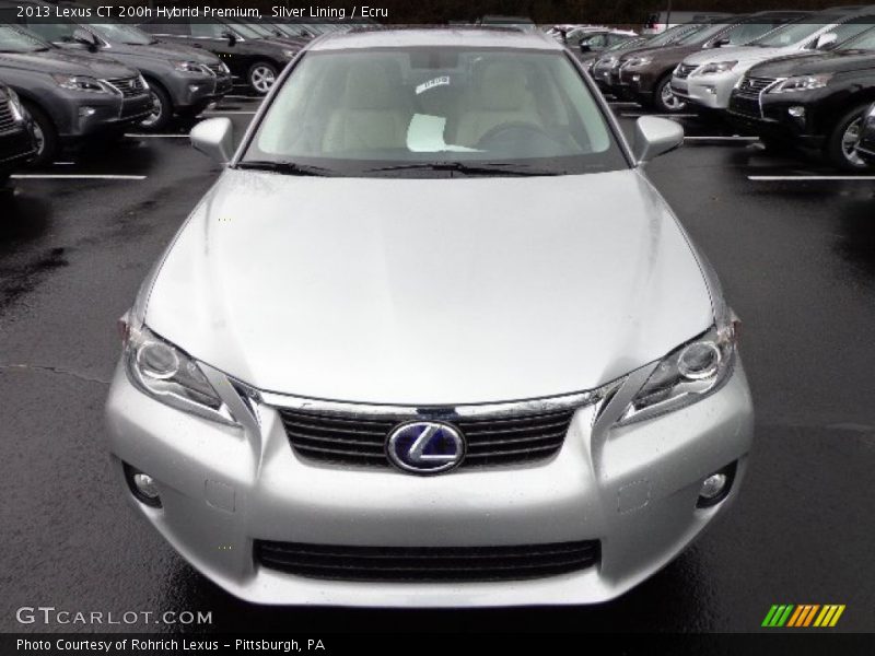 Silver Lining / Ecru 2013 Lexus CT 200h Hybrid Premium