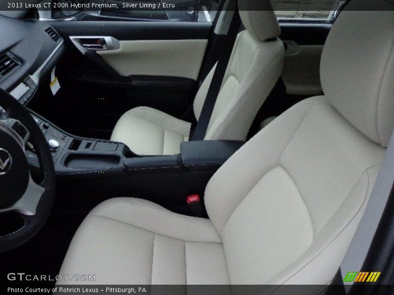 Silver Lining / Ecru 2013 Lexus CT 200h Hybrid Premium