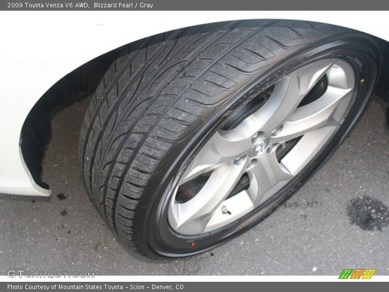 Blizzard Pearl / Gray 2009 Toyota Venza V6 AWD