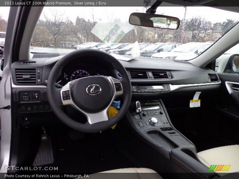 Dashboard of 2013 CT 200h Hybrid Premium