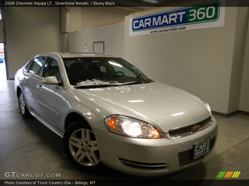 Silverstone Metallic / Ebony Black 2008 Chevrolet Impala LT