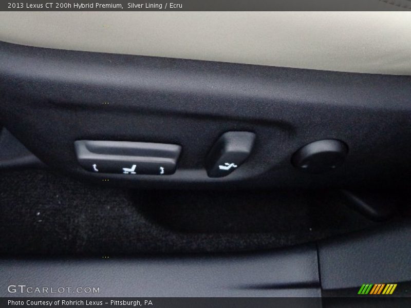 Silver Lining / Ecru 2013 Lexus CT 200h Hybrid Premium