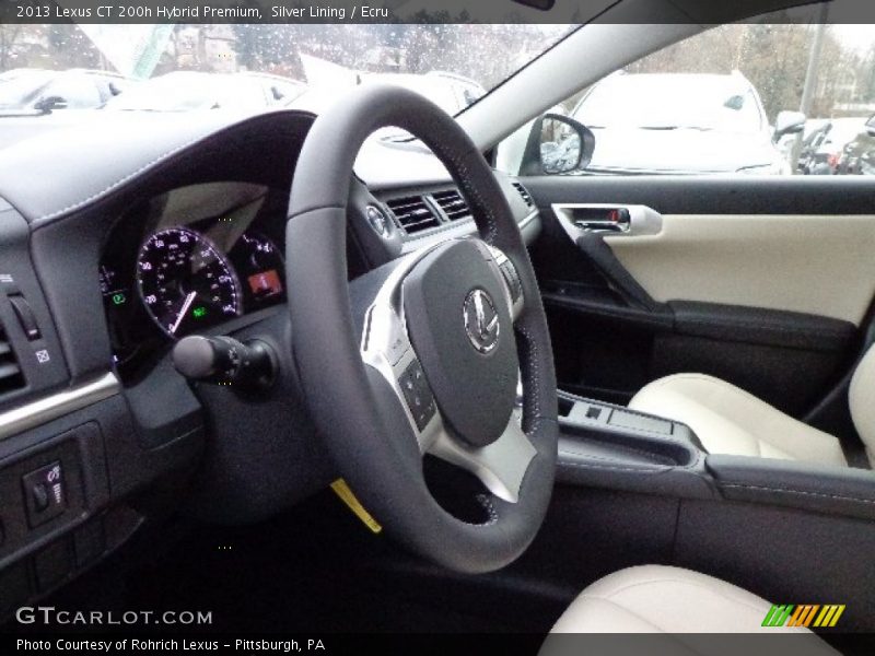 Silver Lining / Ecru 2013 Lexus CT 200h Hybrid Premium