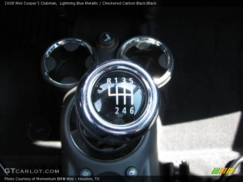 Lightning Blue Metallic / Checkered Carbon Black/Black 2008 Mini Cooper S Clubman