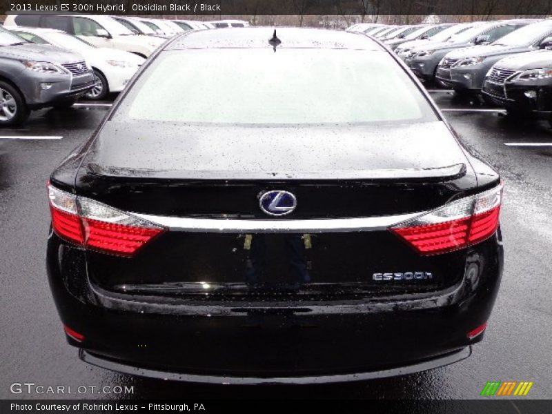 Obsidian Black / Black 2013 Lexus ES 300h Hybrid