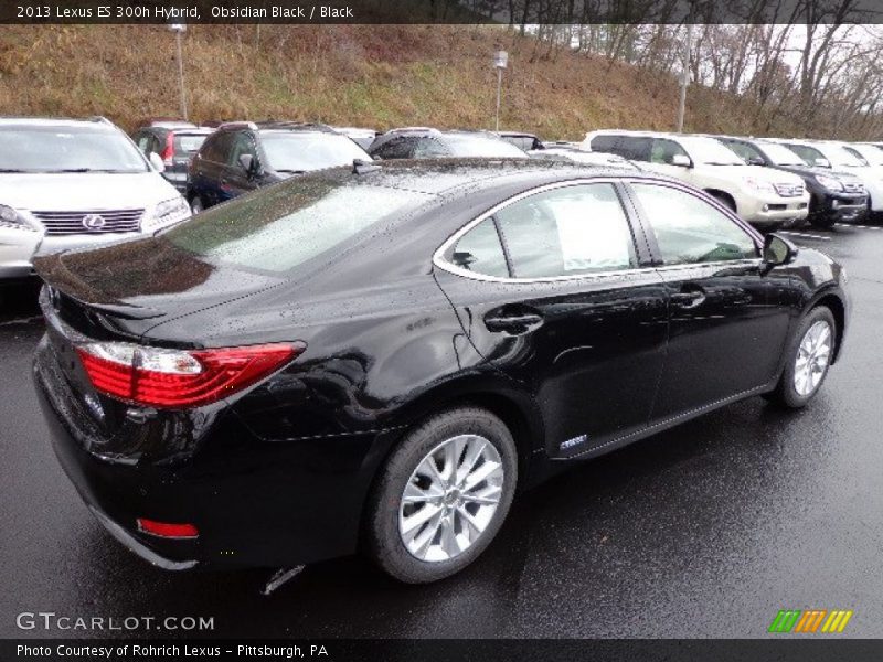 Obsidian Black / Black 2013 Lexus ES 300h Hybrid