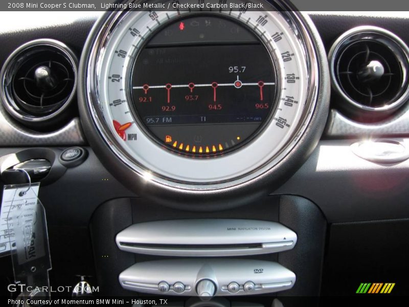 Lightning Blue Metallic / Checkered Carbon Black/Black 2008 Mini Cooper S Clubman