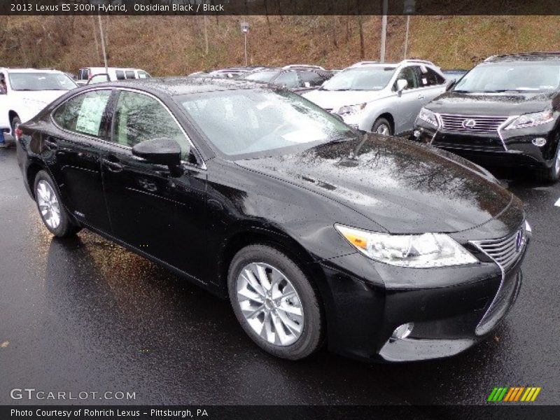 Obsidian Black / Black 2013 Lexus ES 300h Hybrid