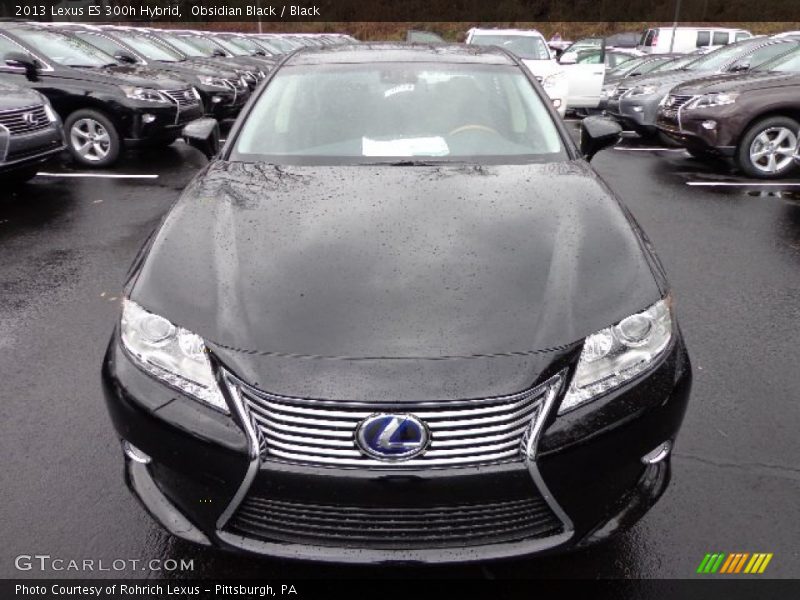 Obsidian Black / Black 2013 Lexus ES 300h Hybrid