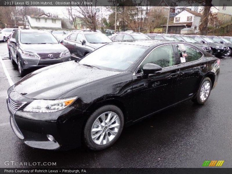 Obsidian Black / Black 2013 Lexus ES 300h Hybrid