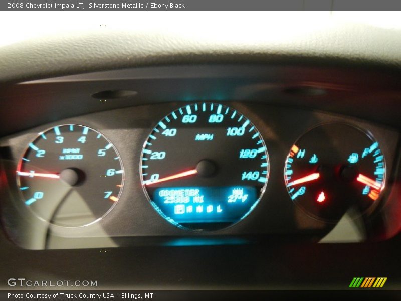 Silverstone Metallic / Ebony Black 2008 Chevrolet Impala LT