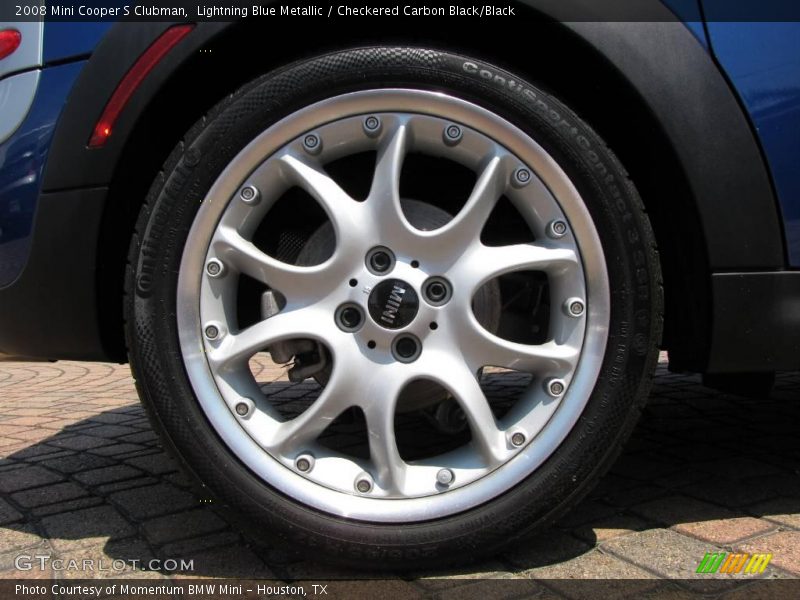 Lightning Blue Metallic / Checkered Carbon Black/Black 2008 Mini Cooper S Clubman
