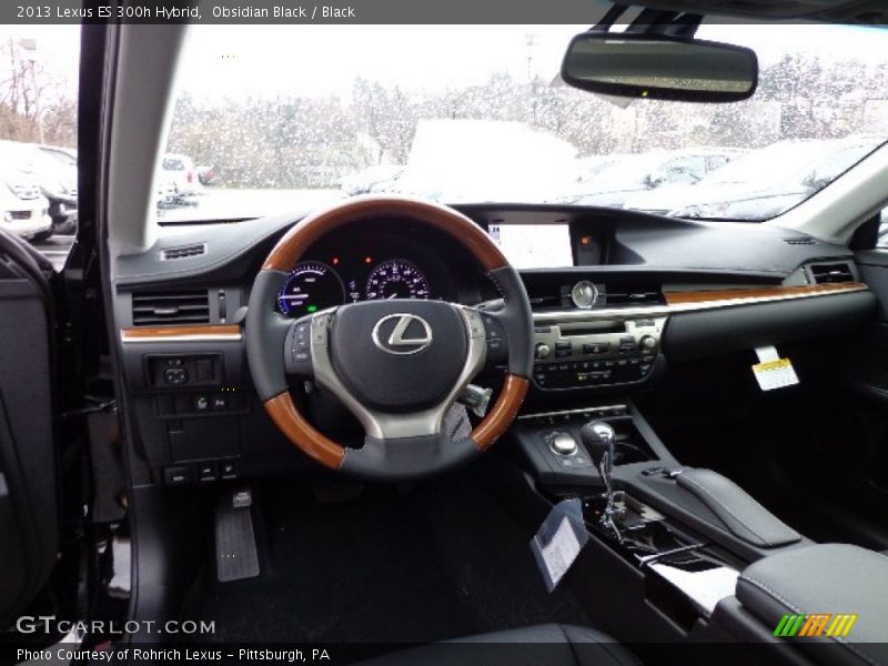 Obsidian Black / Black 2013 Lexus ES 300h Hybrid
