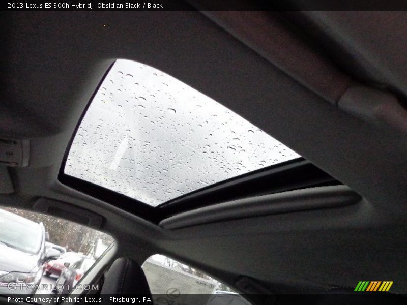 Obsidian Black / Black 2013 Lexus ES 300h Hybrid