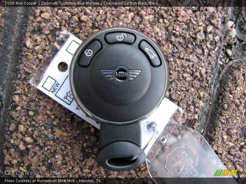 Lightning Blue Metallic / Checkered Carbon Black/Black 2008 Mini Cooper S Clubman