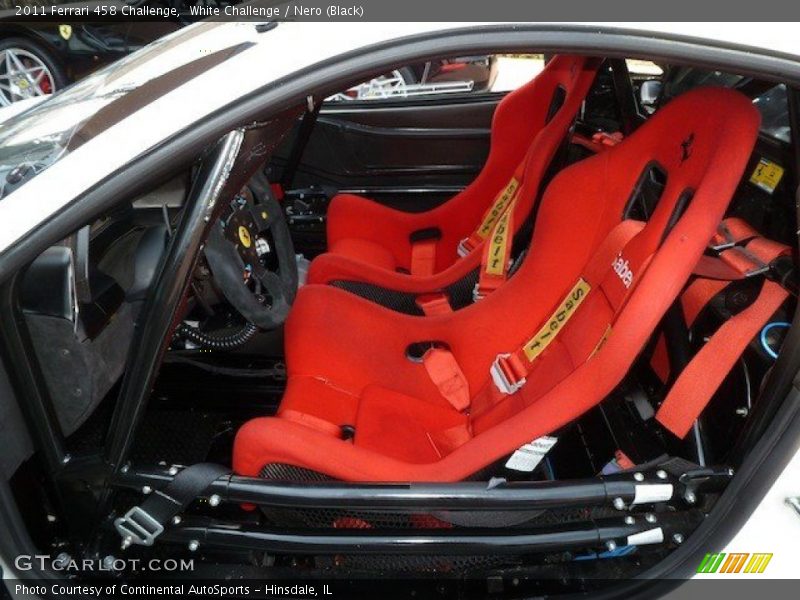 Front Seat of 2011 458 Challenge