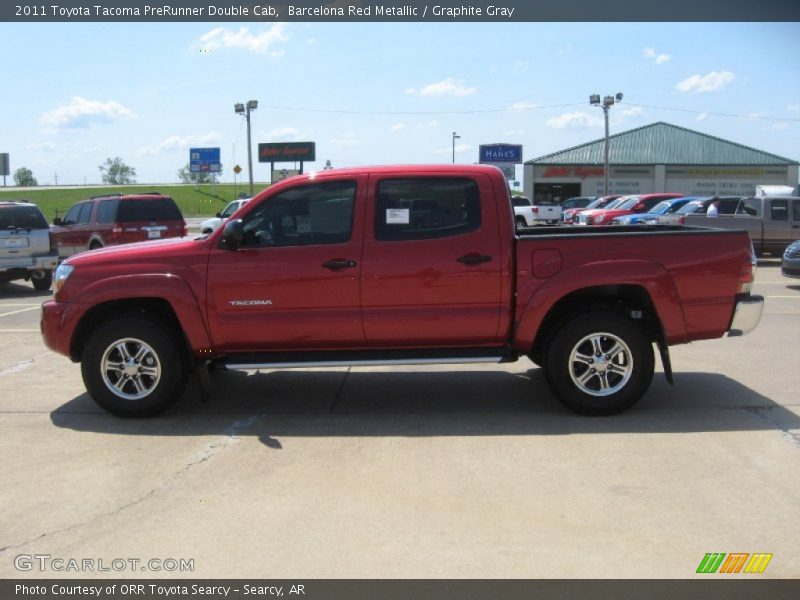 Barcelona Red Metallic / Graphite Gray 2011 Toyota Tacoma PreRunner Double Cab