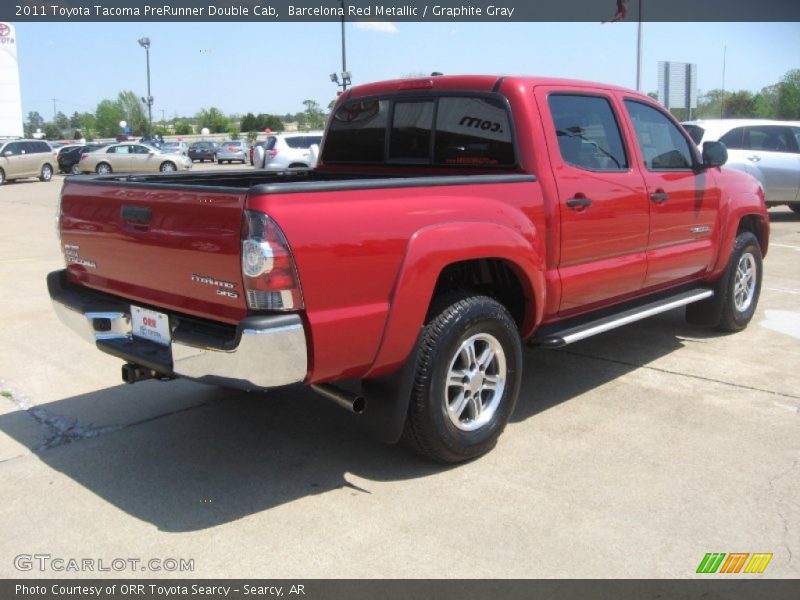 Barcelona Red Metallic / Graphite Gray 2011 Toyota Tacoma PreRunner Double Cab