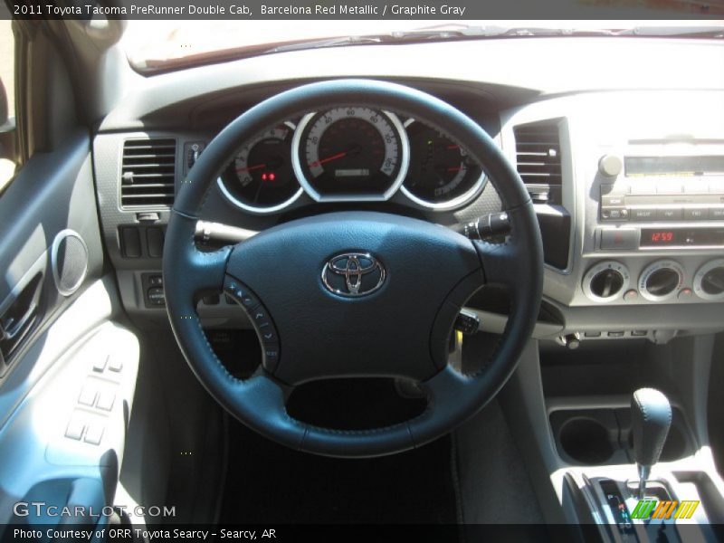 Barcelona Red Metallic / Graphite Gray 2011 Toyota Tacoma PreRunner Double Cab